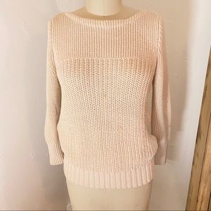 Anthropologie chunky cotton pullover
